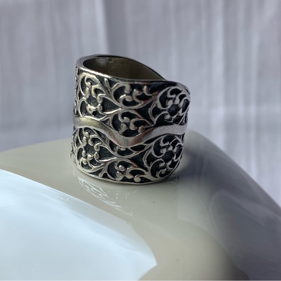 Silpada Filigree Band Ring Silver 925 Size 7 - Picture 3 of 10
